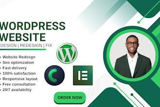 build dynamic wordpress website, landing page with crocoblock or elementor pro