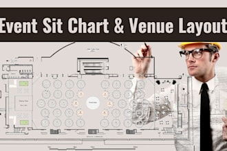design event sitting arrangement seat chart, venue layout, event floor plan