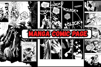 create comic pages with full detailsstunning manga, manhwa, anime, webtoon