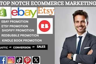 boost etsy ebay redbubble shopify pod sales shopify marketing SEO etsy promotion