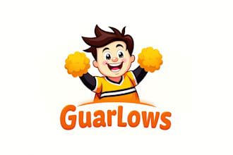 design cheerleading mascot logo for your business