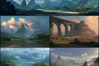 create breathtaking environmental  concept art