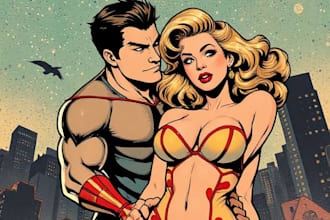 do illustrate comic book covers, pinups, superheroes