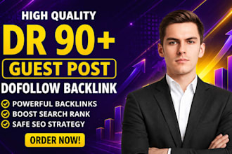 creat dr 90 dofollow backlinks for improve website authority and trust