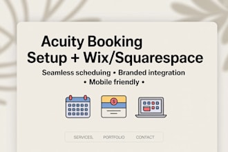 calendly acuity scheduling booking appointment wix squarespace design