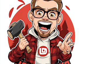 do caricature, portrait mascot, character or cartoon logo