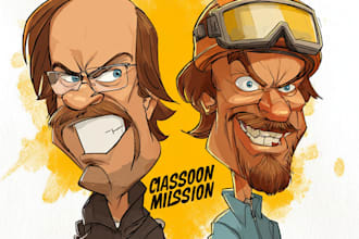 draw nice cartoons and caricatures