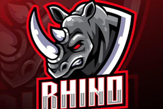 design creative rhino logo