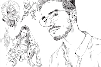 do a realistic pencil art, sketch, drawing of your portrait