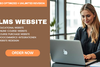 build lms educational website online course website education, elearning website