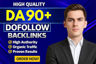 manually creat da 90 dofollow permanent backlinks for google ranking