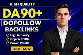 manually creat da 90 dofollow permanent backlinks for google ranking