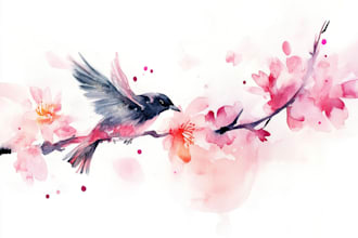 custom a watercolor tattoo design