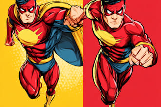 make you as a superhero marvel or dc character