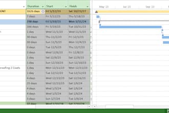 create and update ms project schedules for your construction project