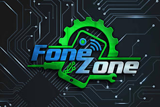 design phone repair logo and business card