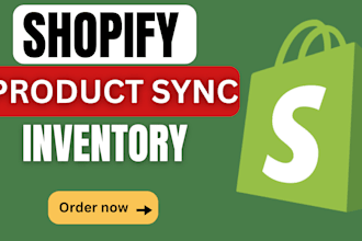 shopify automated inventory, order fulfillment, product sync stock management