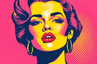 draw a pop art portrait