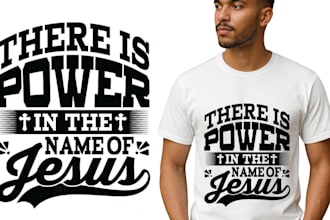 design custom christian streetwear t shirts, faith based graphics for etsy pod