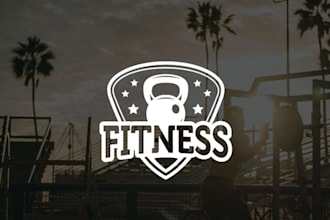 design fitness logo gym, personal trainer, sports, health  wellness branding