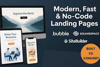 design stunning landing pages bubble squarespace sitebuilder for maxi conversion