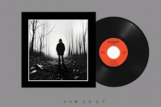 draw an album cover art illustration