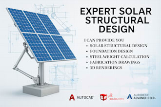 prepare solar panel mounting structures