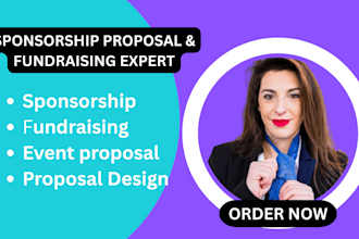 design sponsorship proposal and  fundraising for your event