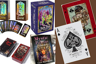 design stunning custom playing cards, tarot decks, and full card sets