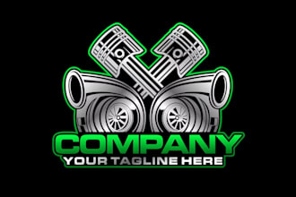 design automotive logo car, garage, mechanic, racing and auto brand