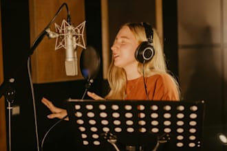be your female songwriter gospel singer soul rnb with backing over