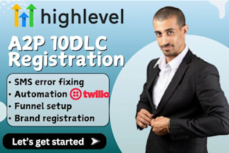 automate gohighlevel website ghl a2p ai workflow twilio a2p 10dlc crm automation