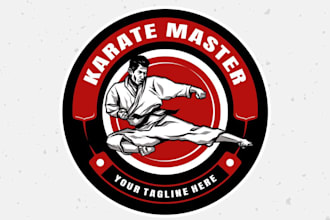 design proffesional karate logo