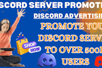 do discord promotion, advertising, rp server growth, and organic members