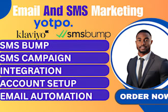 setup yotpo smsbump youtpo sms flow klaviyo email marketing