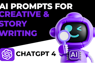 write powerful ai prompts for story generation, content ideas, creative writing