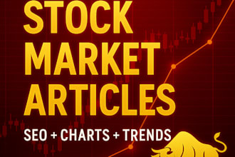 create SEO optimised stock market and finance articles