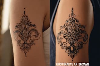 design custom ornamental tattoo for you