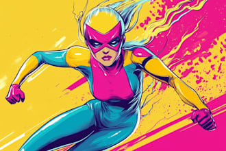 design your unique superhero cartoon character