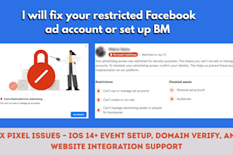 fix facebook bm restriction or disable issues