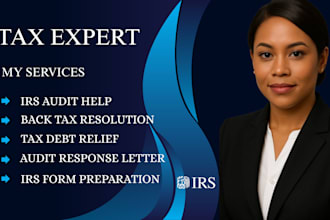 assist with irs audit help and back taxes resolution