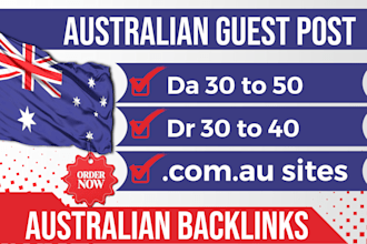 do australian guest post with dofollow au backlinks