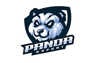 design proffesional panda logo