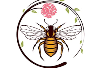 design gorgeous honey bee logo