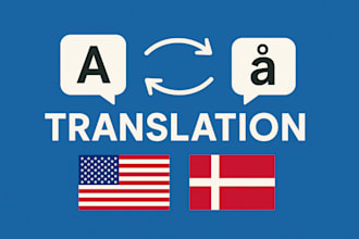 translate anything from danish to english manually and vice versa