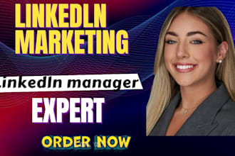 be your linkedin marketing manager b2b sales linkedln business page manager