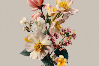 paint watercolour botanical illustrations  of plants, fruits, flowers or etc