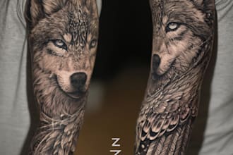 professionally design your sleeve tattoo