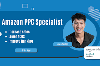 setup, manage and optimize amazon PPC campaigns amazon fba ppc ads campaign