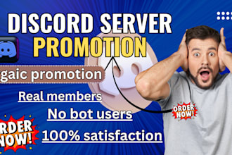 do discord server promotion, gaming promotion, discord advertising